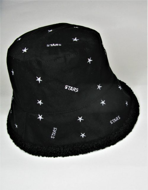 Καπέλο γούνινο με αστέρια,Ντουμπλ – Φαστ . Χρώμα: Mαύρο,Μπέζ,Καμηλό.