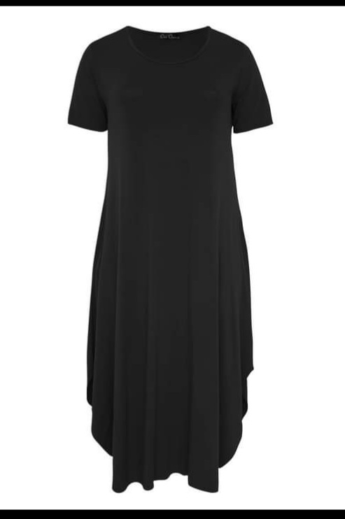 Φόρεμα με κρυφές τσέπες στο πλάι. Χρώμα: Μαύρο, Ρουά, Χακί, Μπλε.
