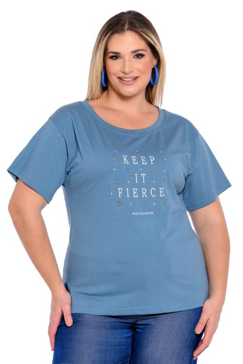 Μπλούζα με στάμπα KEEP IT FIERCE. -S2952-1